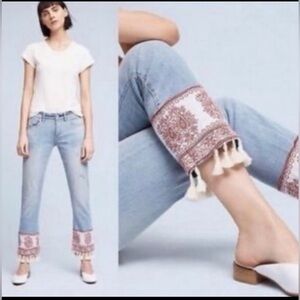 Pilcro and the Letterpress tassel Jeans